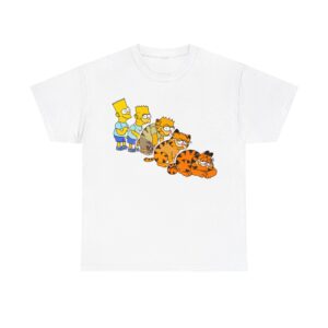 Bart Simpson And Garfield T-Shirt