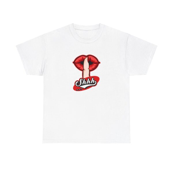 Shhh Lips Girls Cream T shirt